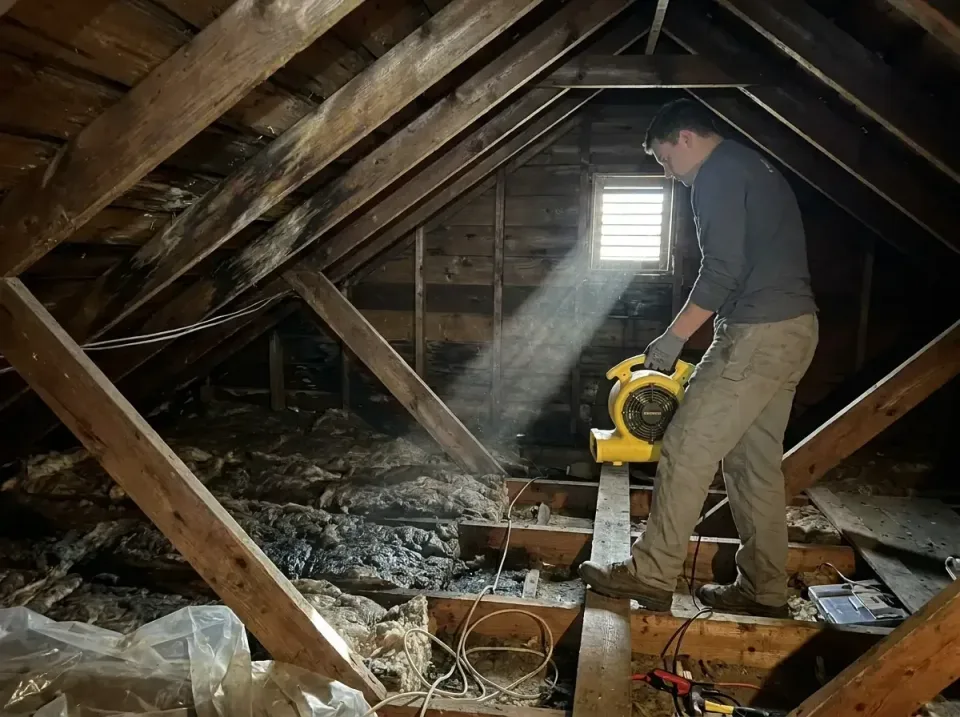 attic-water-damage-drying-proc-007 — frequently asked questions, Emergency Water Extraction & 24/7 Flood Response in New Pal…